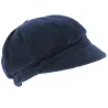Navy Fleece Newsboy Cap Abby - TRACLET Reference: 204 | Traclet Hat Shop