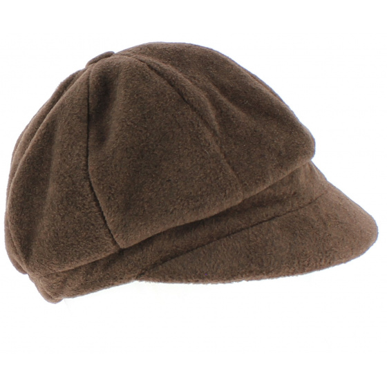 Casquette gavroche Abby polaire Marron - TRACLET