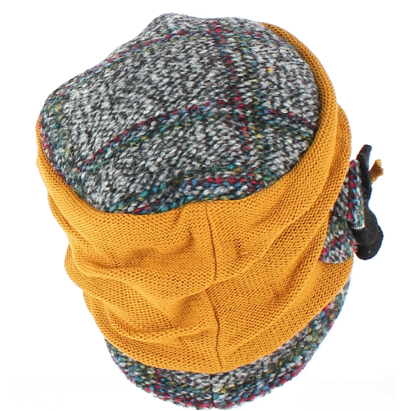 Toque Ethel Laine Jaune Moutarde - Traclet Reference : 3213 | Chapellerie Traclet