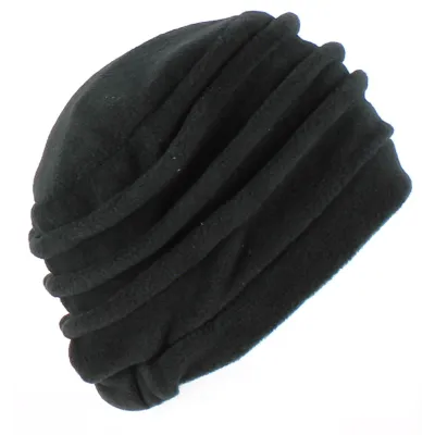 Jacobins Black Polar Fleece Beanie - TRACLET - buy local hat Reference: 4917 | Chapellerie Traclet