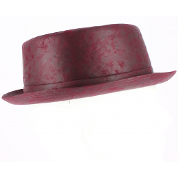 Chapeau Pork Pie Street Lie de vin - Traclet