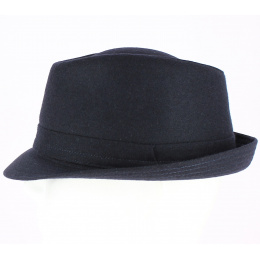Navy Berretta Trilby Hat - Traclet