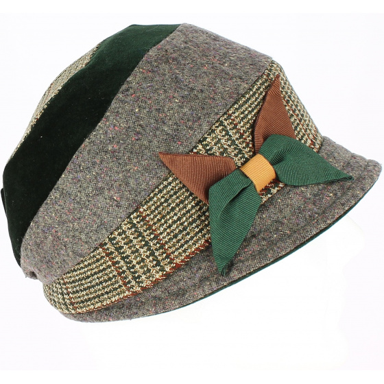 Mirna Newsboy Cap Patchwork Style - Traclet