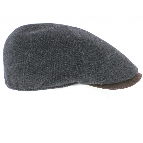Ongi Grey Wool Flat Cap - Traclet