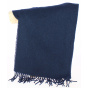 Virgin Wool Scarf Manoe Navy - Traclet