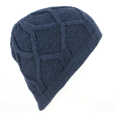 Marvin Knitted Blue Beanie - Traclet Reference: 2197 | Traclet Hat Shop