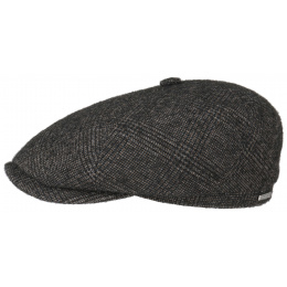 Casquette Plate Glencheck Laine - Stetson