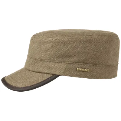 Casquette owen militaire Gosper Canvas- Boutique Stetson Reference : 5649 | Chapellerie Traclet