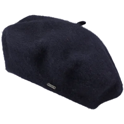 Navy Blue Wool Sambre Beret - Barts Reference: 8390 | Traclet Hatmakers
