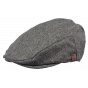 Dayton Herringbone Flat Cap Grey - Barts