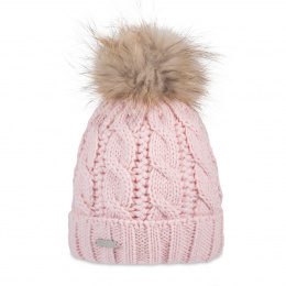 Pompom Beanie-Fur Calgary Pink - Pipolaki