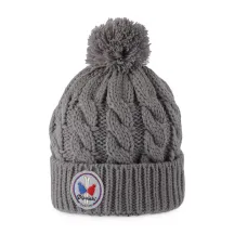 Bonnet Pompon Enfant Alpina Gris - Pipolaki - Pipolaki Reference : 4199 | Chapellerie Traclet