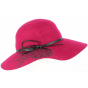 Moira Red Wool Wide-Brimmed Hat - TRACLET