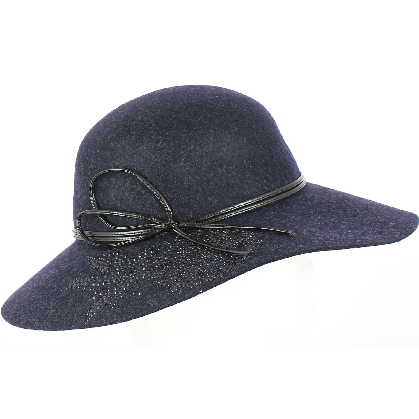 Capeline Rochefort Feutre Laine Bleu - Traclet Reference : 6150 | Chapellerie Traclet