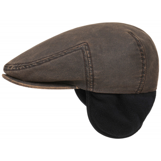 Brown Kent Ear Flap Cap - Stetson
