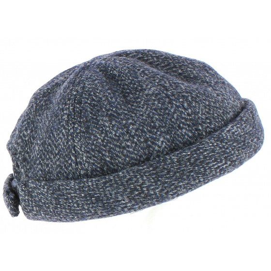 Blue Heathered Brice Docker Beanie - Traclet
