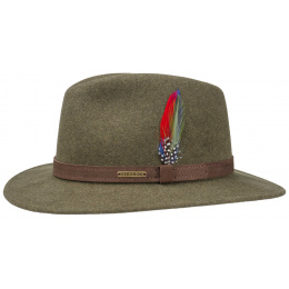 Chapeau Powell Woolfelt Kaki - Stetson