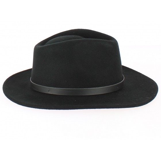 Nilson Black Wool Felt Traveller Hat - Traclet