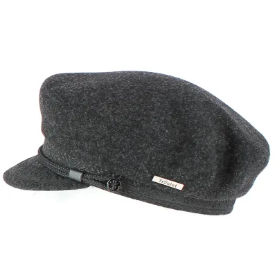 Casquette Marin Elven Anthracite en Laine-Traclet Reference : 8435 | Chapellerie Traclet