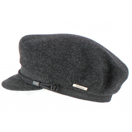Casquette Marin Elven Anthracite en Laine-Traclet