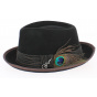 Chapeau Fedora Clark Feutre Noir - Carlos Santana