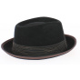 Fedora Hat Clark Black Felt - Carlos Santana