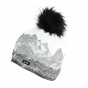 Draw Lux pompom hat - Eisbär