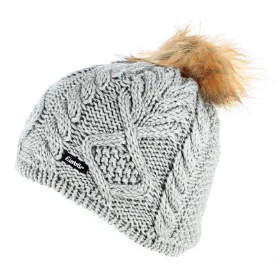 Bonnet Mirella Lux à Pompon Gris - Eisbär Reference : 7223 | Chapellerie Traclet