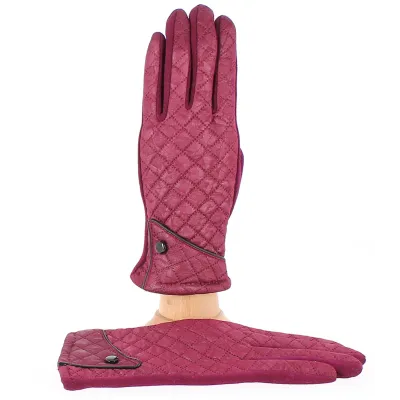 Jacqueline Touch Screen Gloves Women's Jacqueline Touch Screen Gloves burgundy - Traclet- Traclet Reference: 8449 | Traclet Hat 
