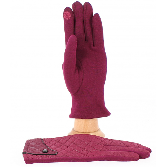 Women's Burgundy Jacqueline Touch Screen Gloves - Traclet