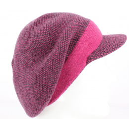 Bonnet casquette Gregorio fushia - Fléchet