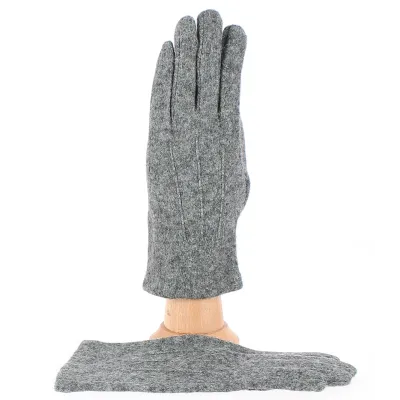 Gants Tactiles Alice Laine gris - Traclet Reference : 7470 | Chapellerie Traclet