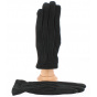 Men's Aaron Leather Gloves Black - Traclet