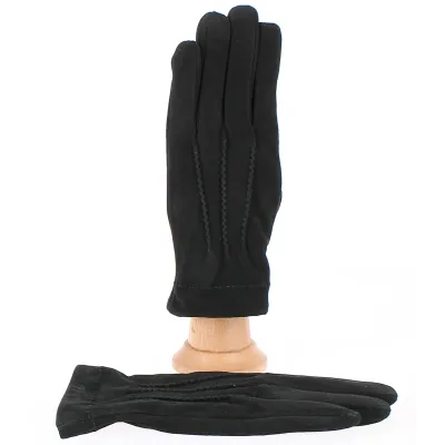 Gants Homme Aaron Cuir  Noir - Traclet  Reference : 608 | Chapellerie Traclet