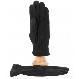 Aaron Men's Black Leather Gloves - Traclet