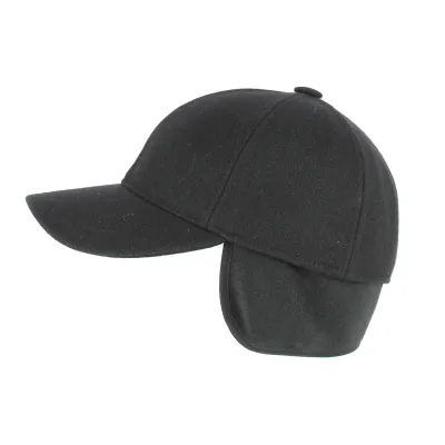 Casquette Gang Cache-Oreilles Noir - Crambes Reference : 2091 | Chapellerie Traclet
