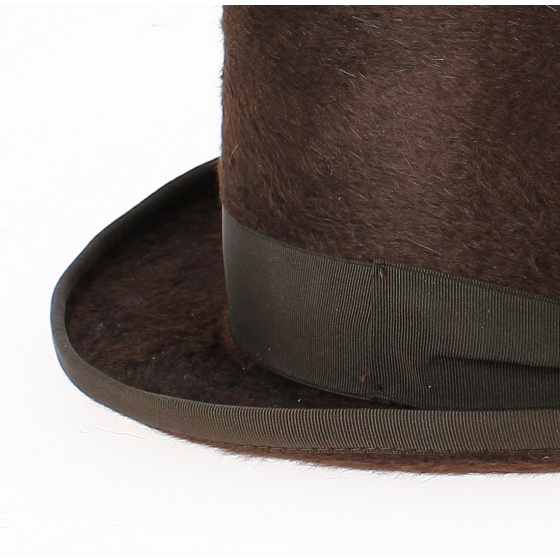 Brown Melusine top hat - Traclet
