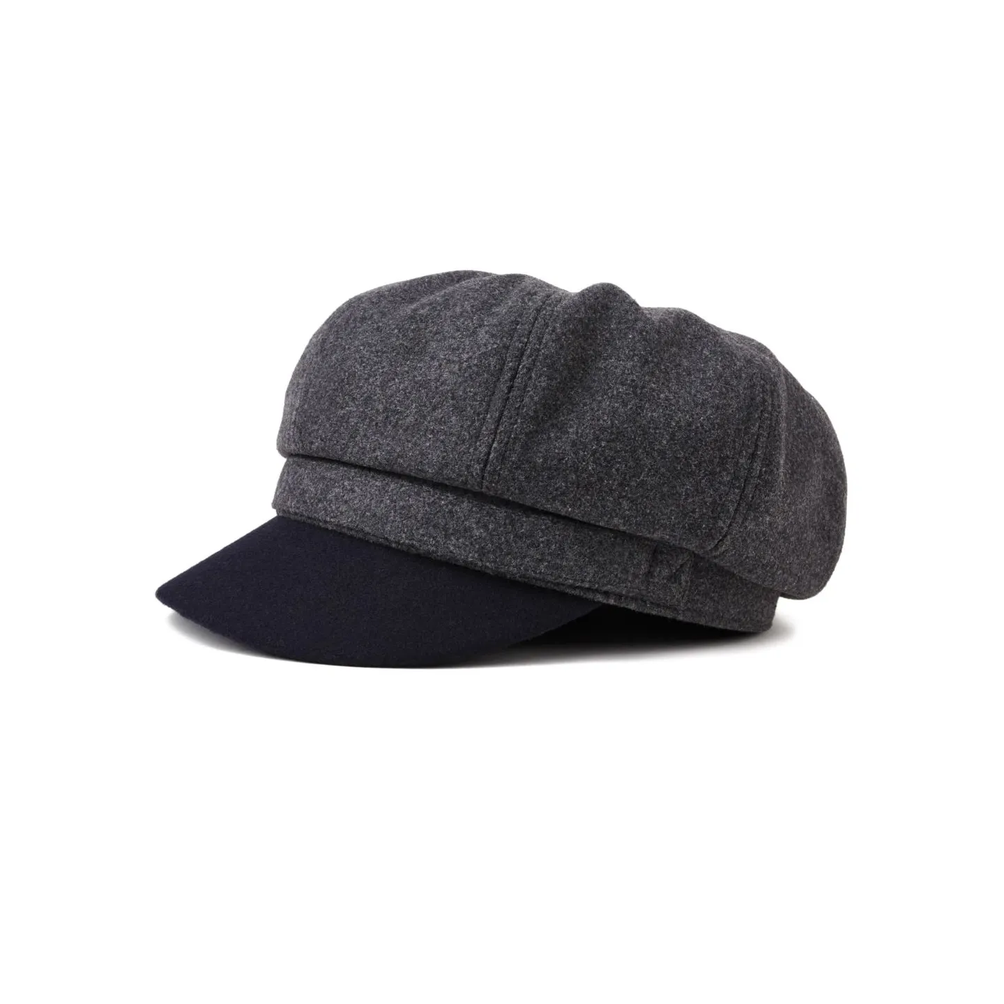 Montreal Grey and Black Newsboy Cap - Brixton Reference: 8497 | Chapellerie Traclet