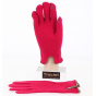 Seville Tactile Gloves Wool & Cashmere Red/Brown - Traclet