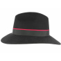 Alberto Traveller Hat Felt Wool Black- Fléchet