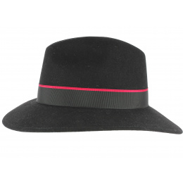 Chapeau en Feutre Laine Noir- Fléchet