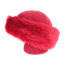 Toque Chamonix made in france Fourrure Rouge - Traclet