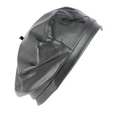 Beret Candide Imitaion Cuir noir - Traclet  Reference : 8536 | Chapellerie Traclet