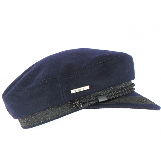Casquette Marine  Saint Malot Marine Laine - Traclet