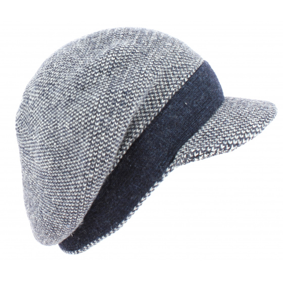 Wool Beanie Cap Gregorio Navy - Fléchet