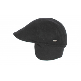 Polo cap with earflaps Black - Crambes