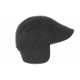 Polo cap with earflaps Black - Crambes
