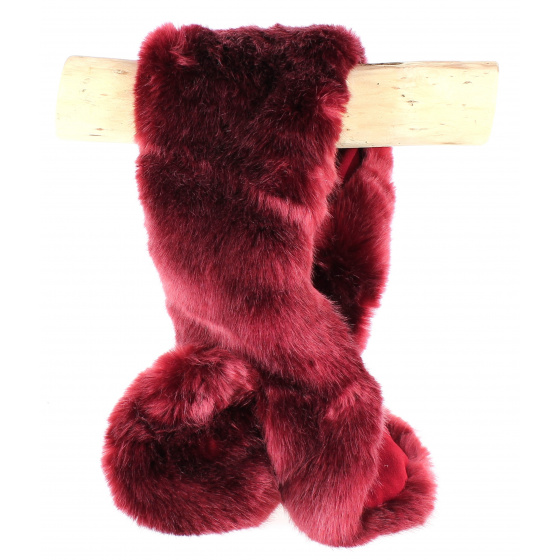 Megeve Mahogany Fur Neck Warmer - Traclet