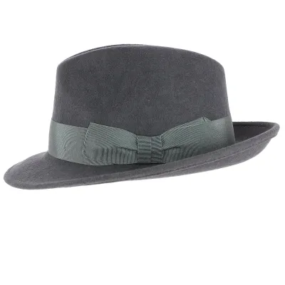 Chapeau Fedora imperméable gris - achat chapeau fedora  Reference : 5235 | Chapellerie Traclet