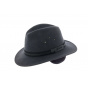 Traveller Hat Mac Eye Ear Flaps Wool Felt Anthracite - Herman